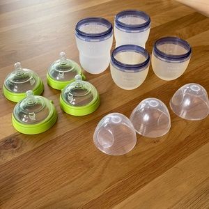 Comotomo Natural Flow Baby Bottles, Green